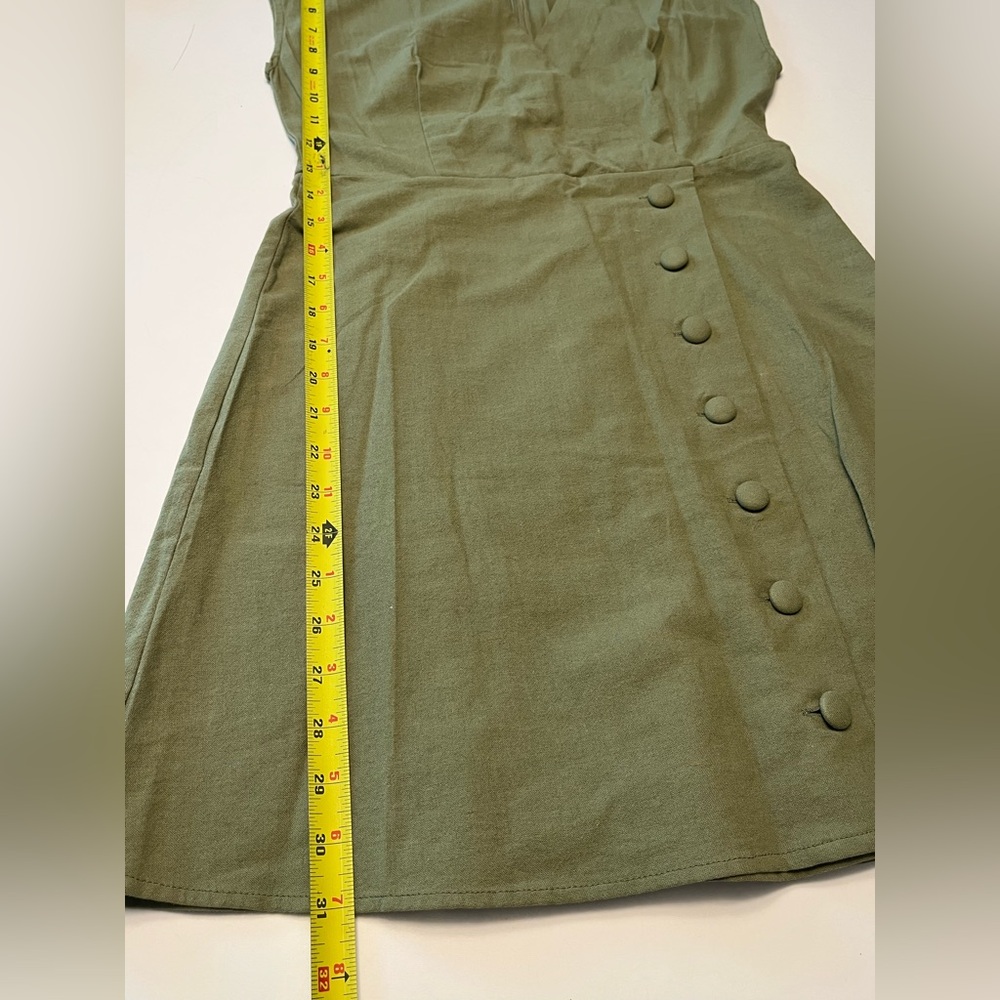 Urban Outfitters Sage Green Button Dress, size S - Picture 8 of 9